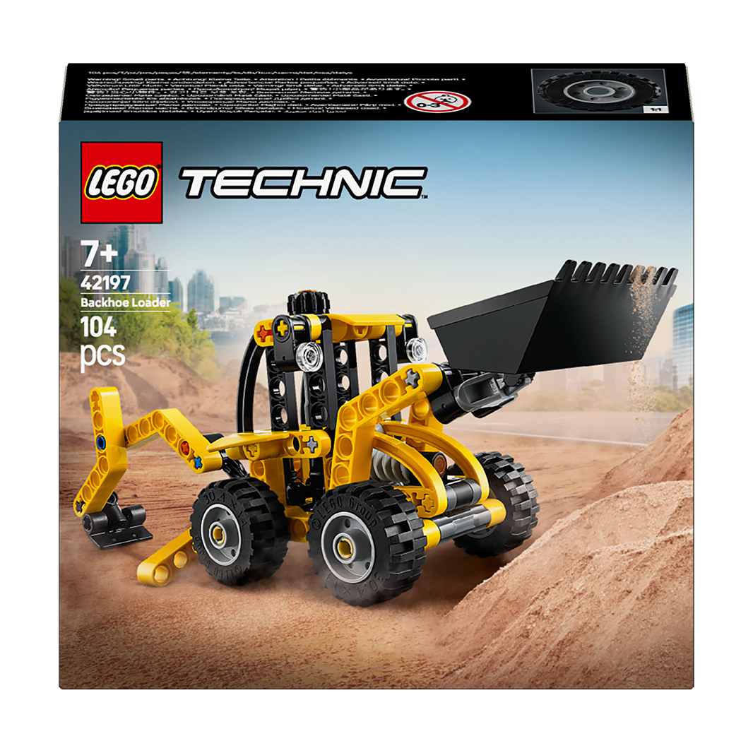 Конструктор LEGO Technic Екскаватор-навантажувач, 104 деталі, від 7 років (42197)